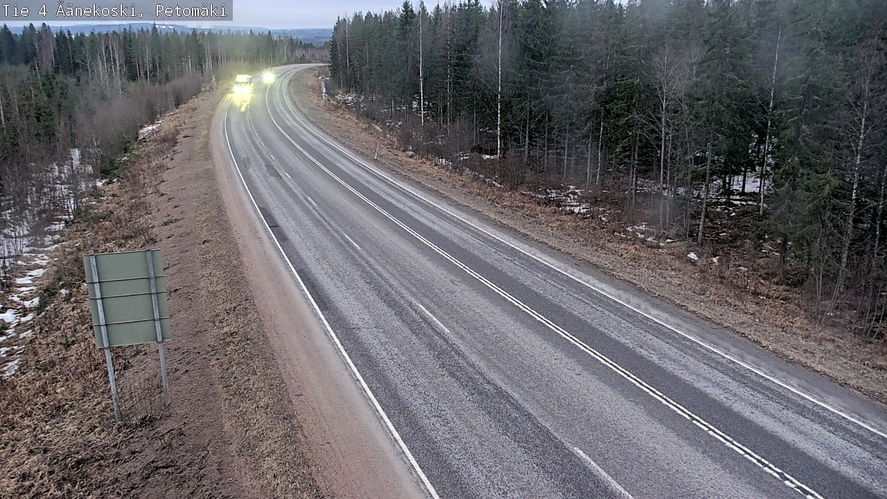 Weather Camera Image Road 4 Äänekoski. PetomäkiPetomäki, Äänekoski, Keski-Suomi