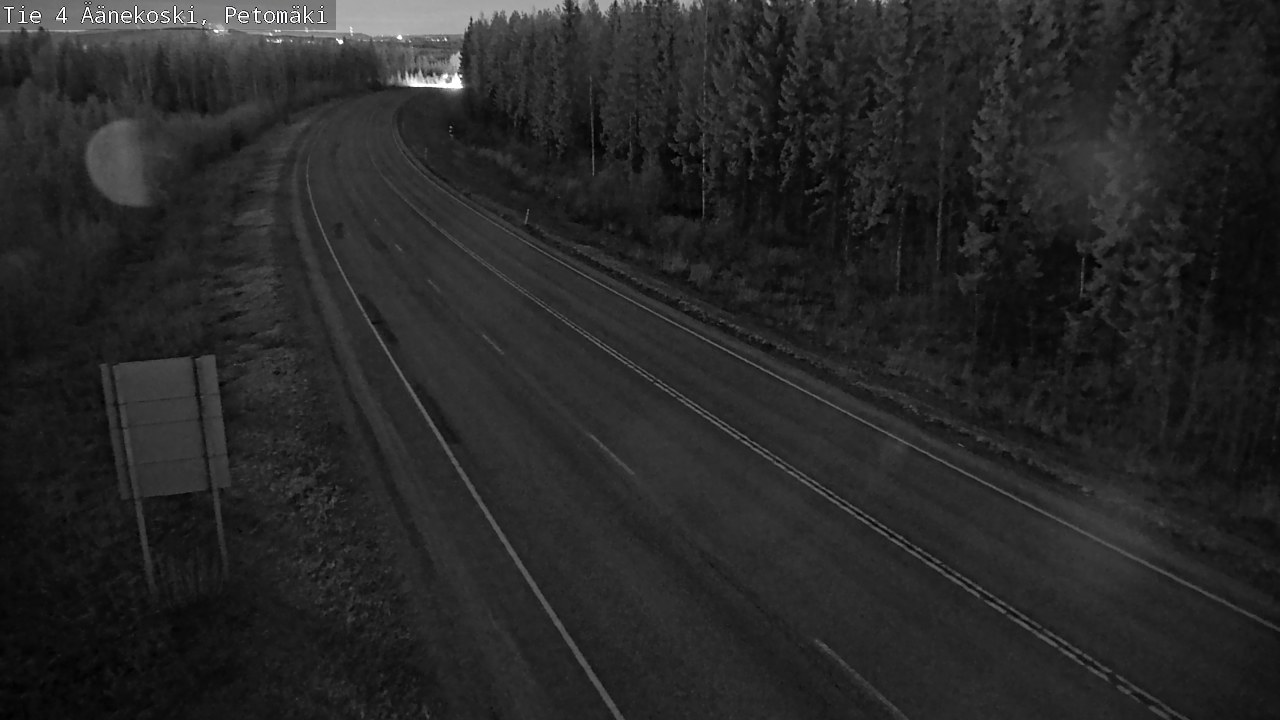 Weather Camera Image Väg 4 Äänekoski. PetomäkiPetomäki, Äänekoski, Keski-Suomi