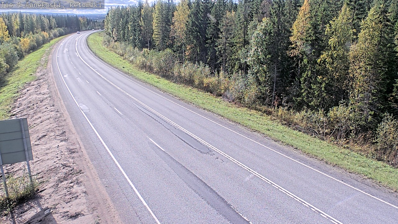 Weather Camera Image Road 4 Äänekoski. PetomäkiPetomäki, Äänekoski, Keski-Suomi