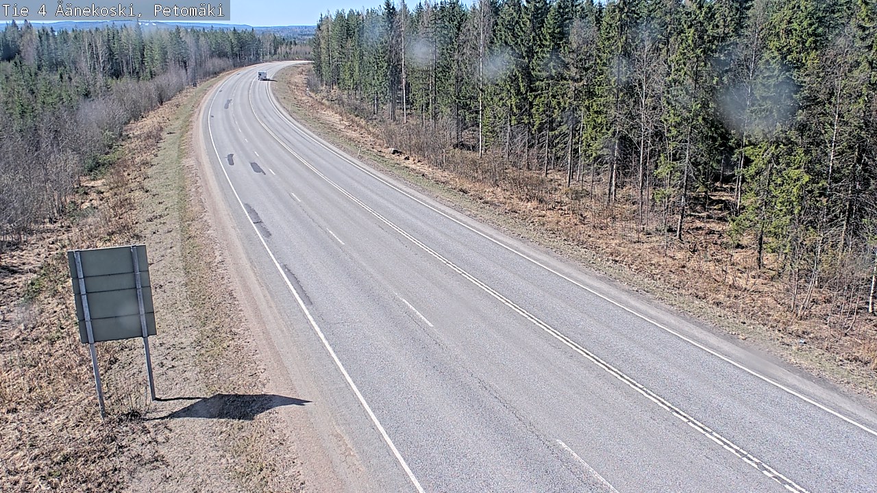 Weather Camera Image Väg 4 Äänekoski. PetomäkiPetomäki, Äänekoski, Keski-Suomi