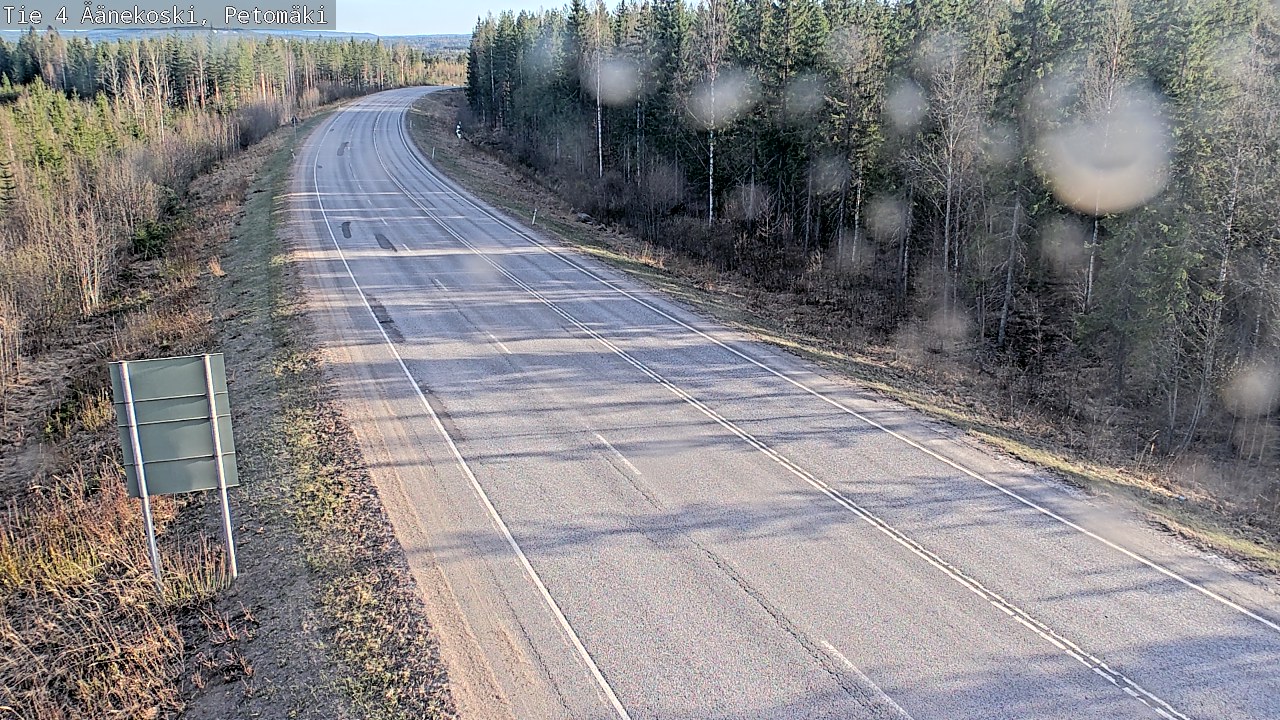 Weather Camera Image Väg 4 Äänekoski. PetomäkiPetomäki, Äänekoski, Keski-Suomi