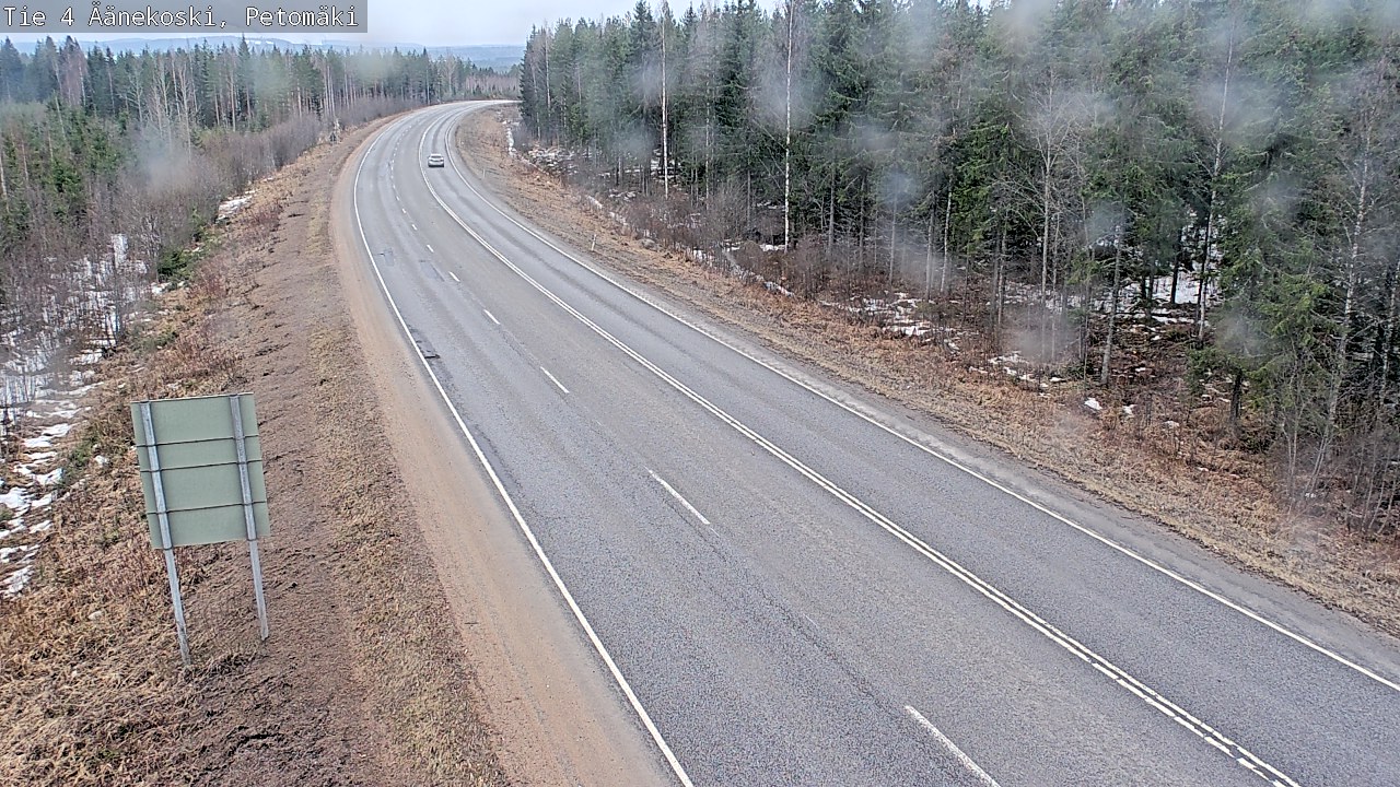 Weather Camera Image Road 4 Äänekoski. PetomäkiPetomäki, Äänekoski, Keski-Suomi
