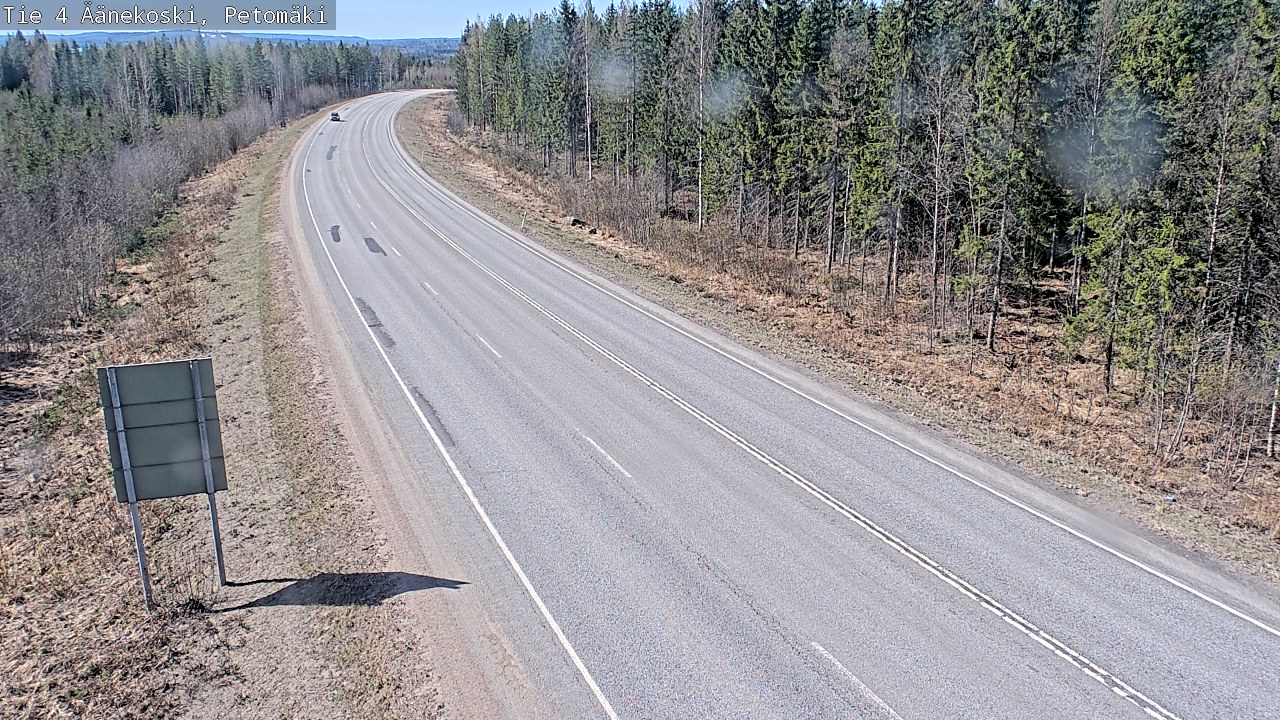 Weather Camera Image Väg 4 Äänekoski. PetomäkiPetomäki, Äänekoski, Keski-Suomi