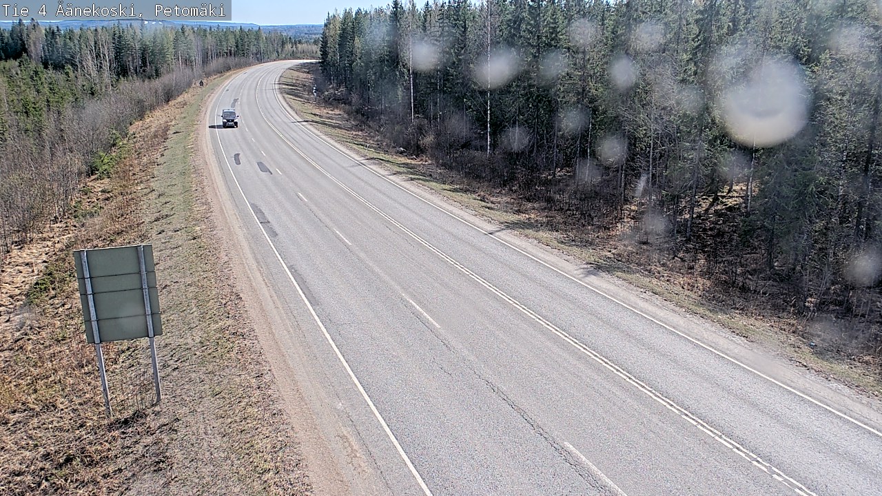 Weather Camera Image Väg 4 Äänekoski. PetomäkiPetomäki, Äänekoski, Keski-Suomi