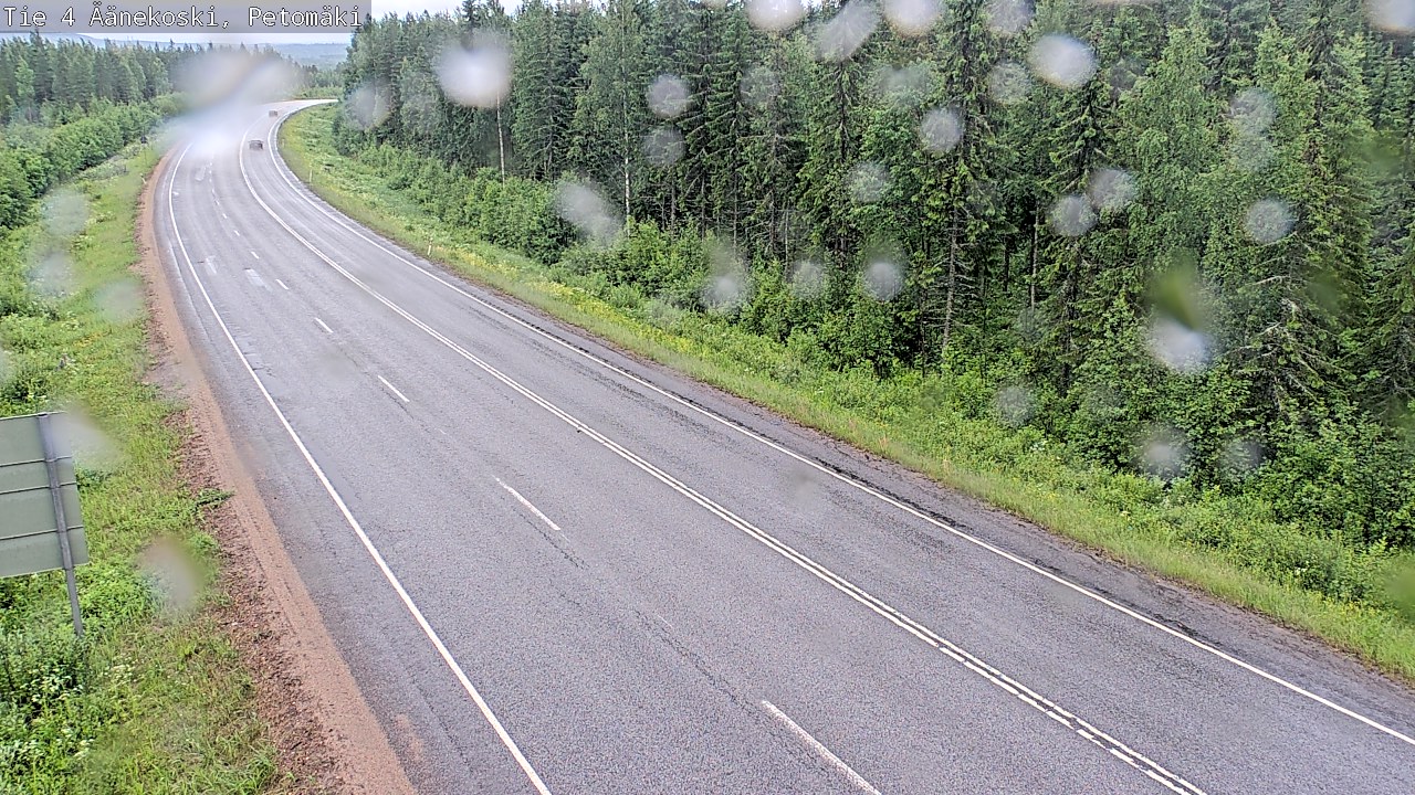 Weather Camera Image Väg 4 Äänekoski. PetomäkiPetomäki, Äänekoski, Keski-Suomi