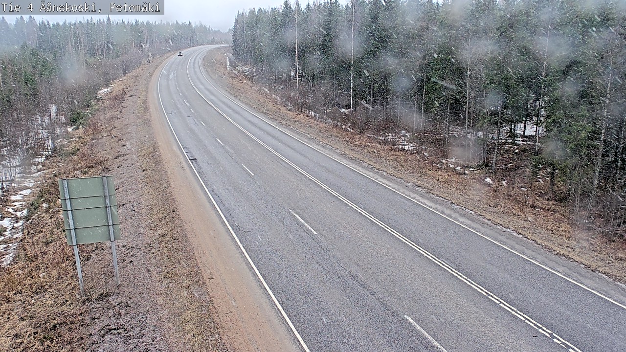 Weather Camera Image Road 4 Äänekoski. PetomäkiPetomäki, Äänekoski, Keski-Suomi