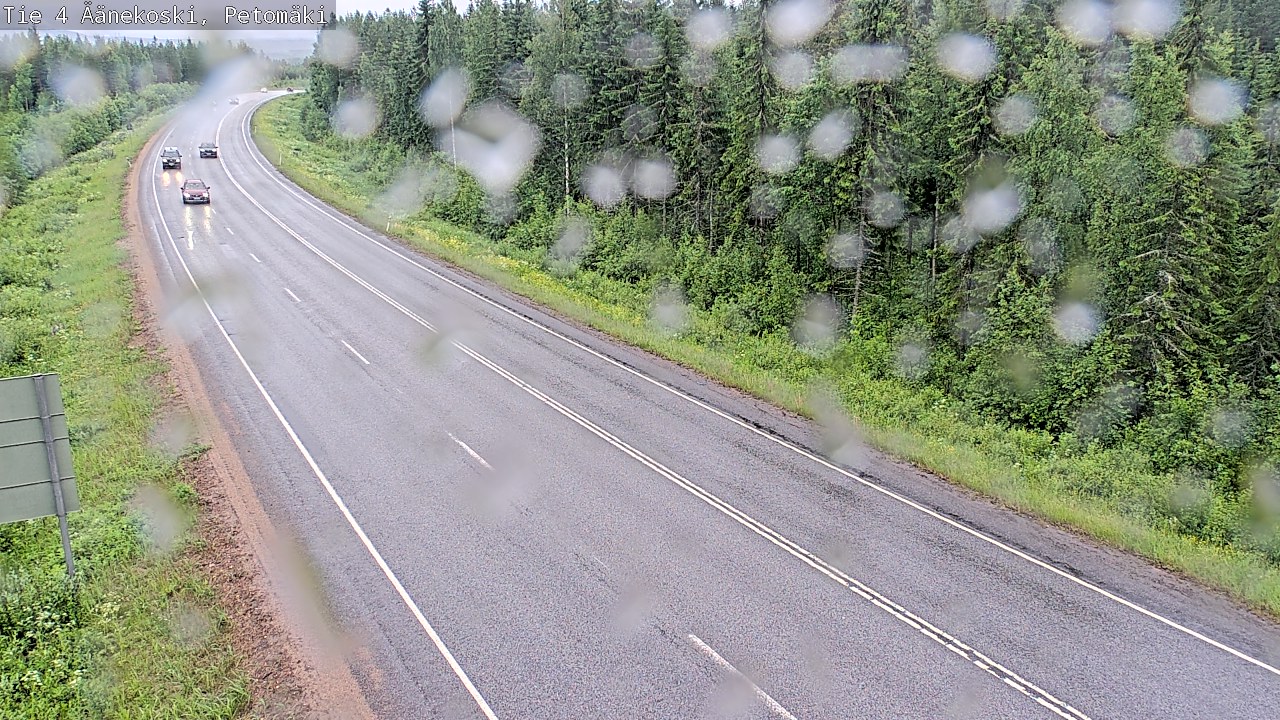 Weather Camera Image Väg 4 Äänekoski. PetomäkiPetomäki, Äänekoski, Keski-Suomi