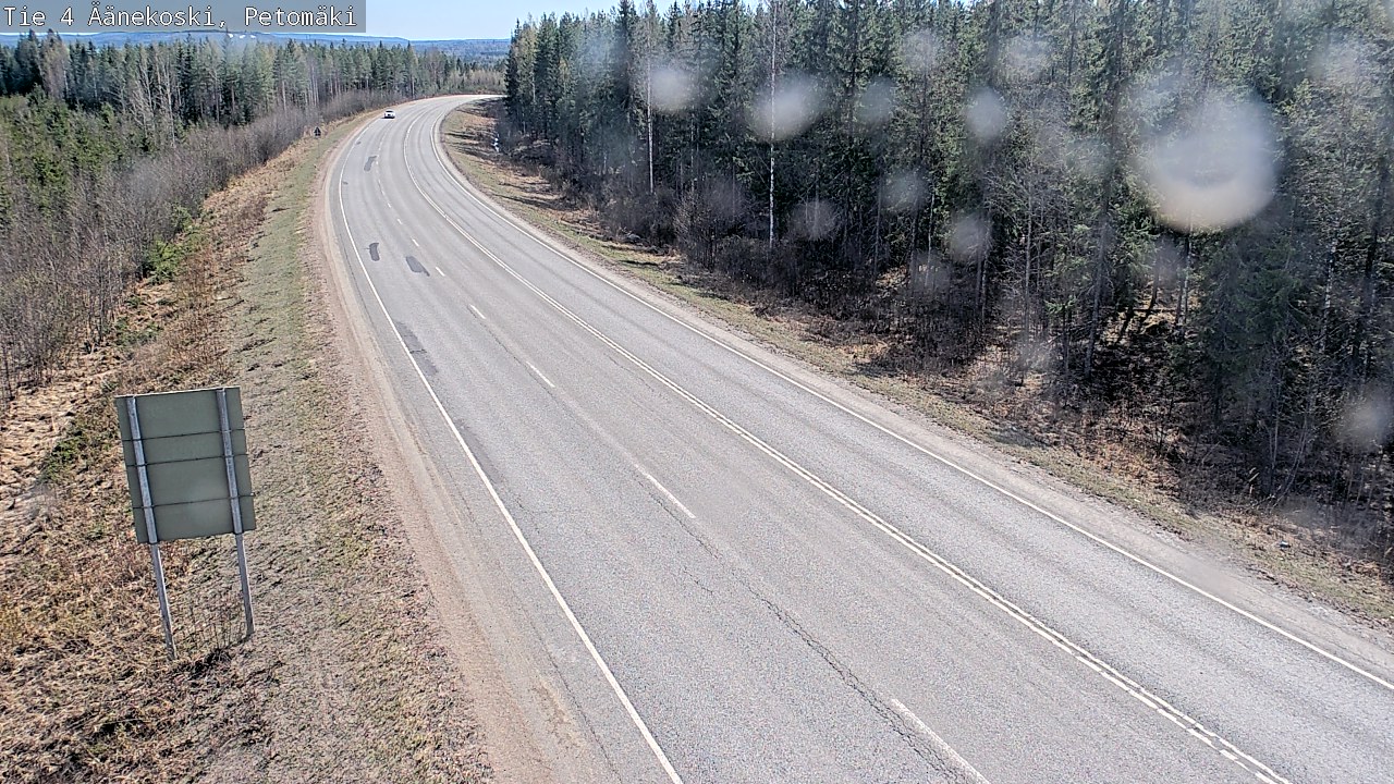 Weather Camera Image Väg 4 Äänekoski. PetomäkiPetomäki, Äänekoski, Keski-Suomi