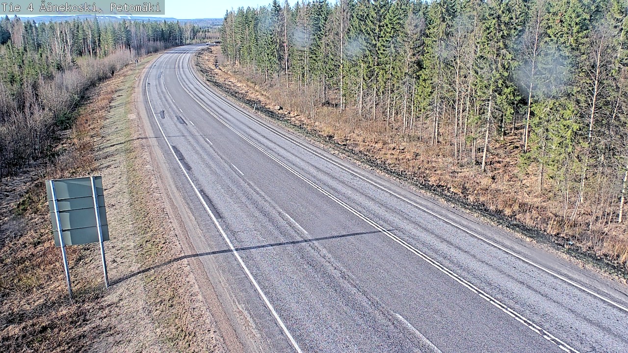 Weather Camera Image Väg 4 Äänekoski. PetomäkiPetomäki, Äänekoski, Keski-Suomi