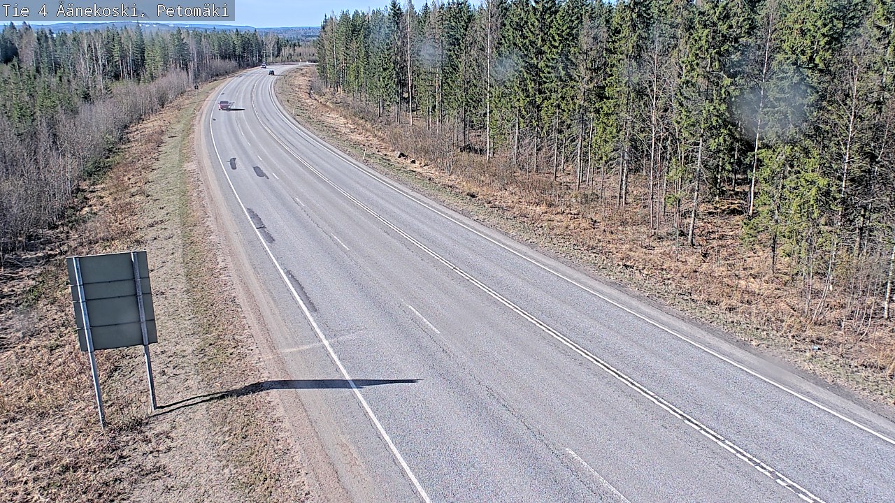 Weather Camera Image Väg 4 Äänekoski. PetomäkiPetomäki, Äänekoski, Keski-Suomi