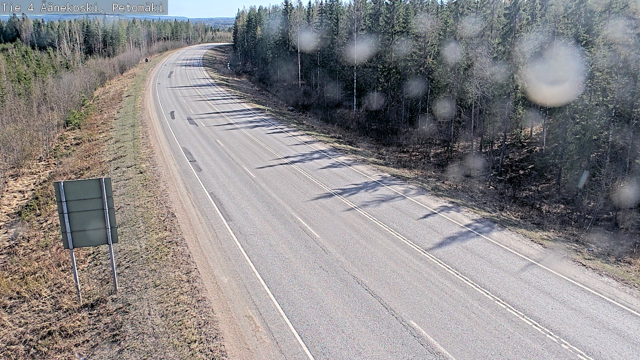 Weather Camera Image Väg 4 Äänekoski. PetomäkiPetomäki, Äänekoski, Keski-Suomi