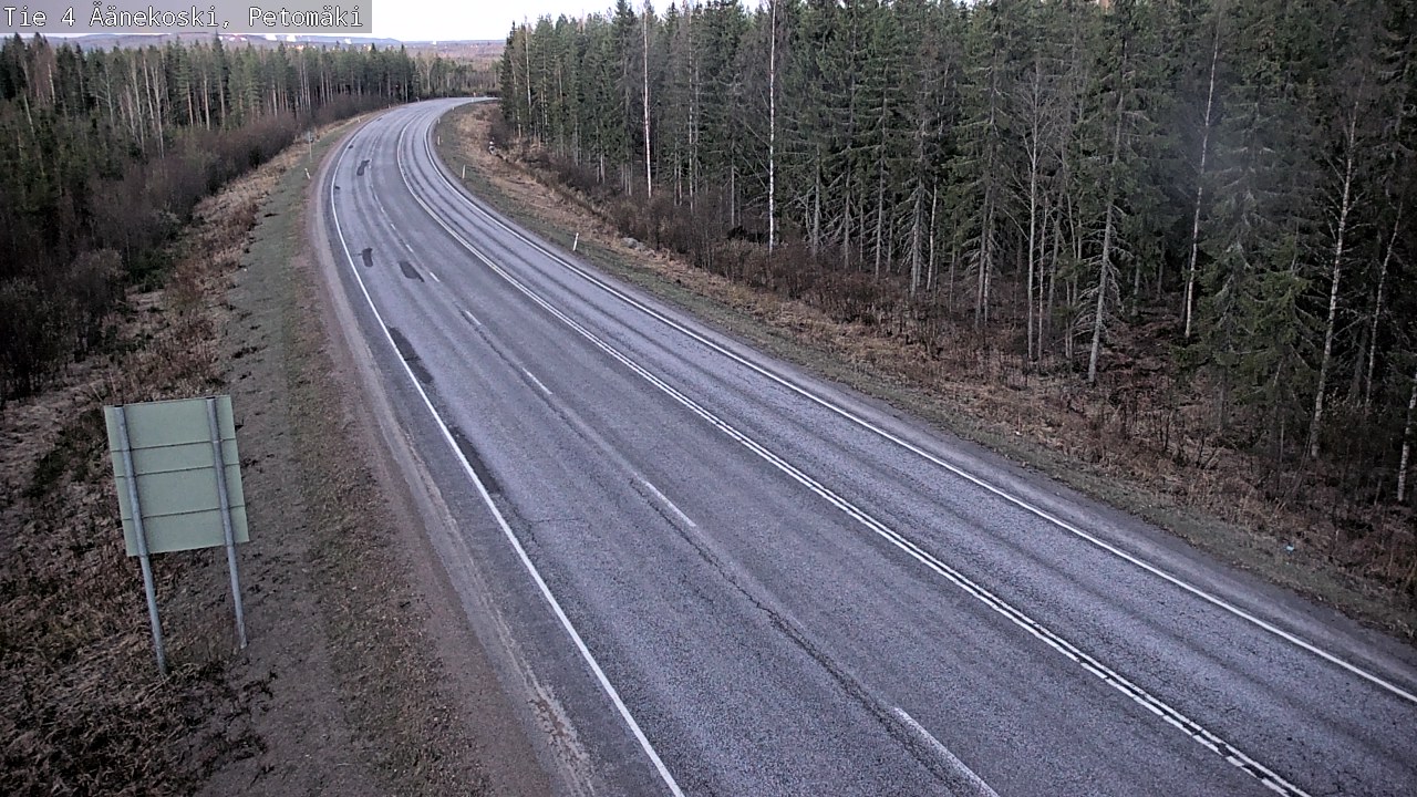 Weather Camera Image Väg 4 Äänekoski. PetomäkiPetomäki, Äänekoski, Keski-Suomi