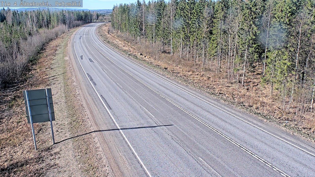 Weather Camera Image Väg 4 Äänekoski. PetomäkiPetomäki, Äänekoski, Keski-Suomi