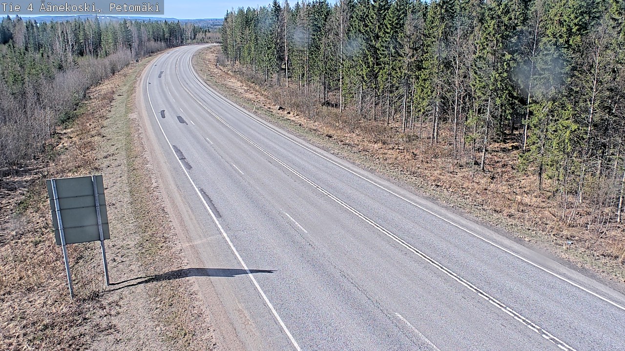 Weather Camera Image Väg 4 Äänekoski. PetomäkiPetomäki, Äänekoski, Keski-Suomi