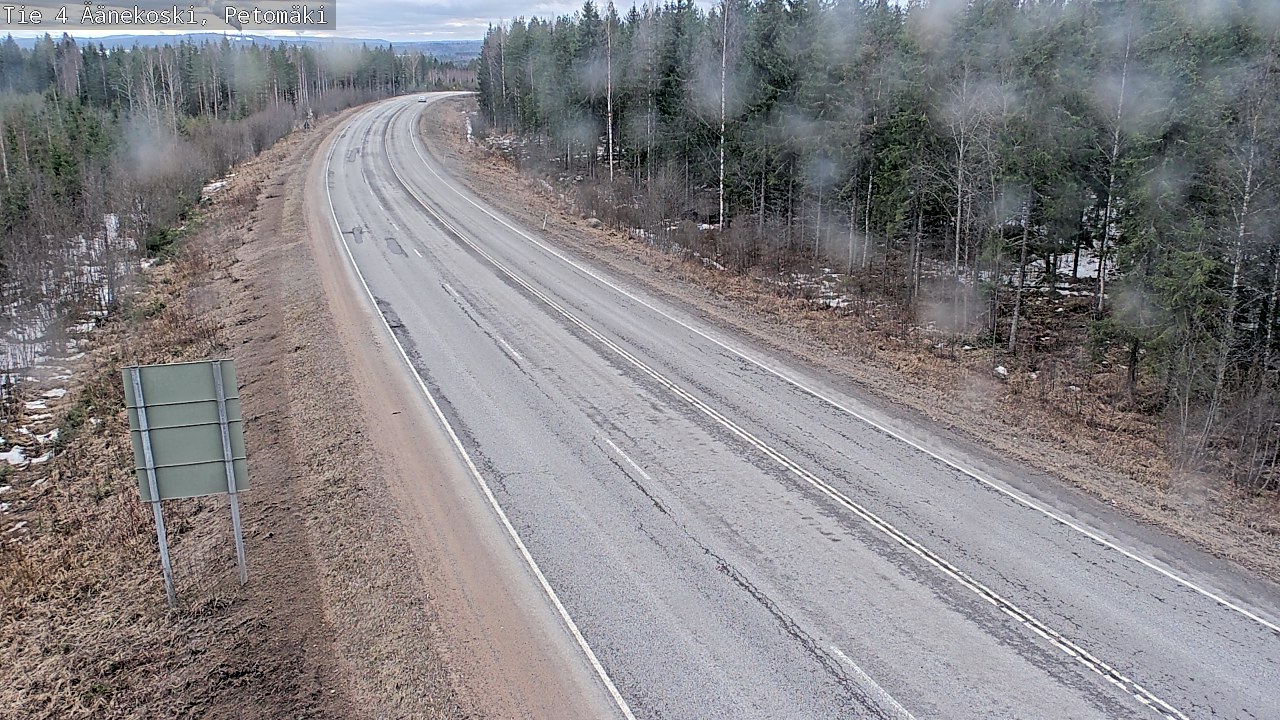 Weather Camera Image Road 4 Äänekoski. PetomäkiPetomäki, Äänekoski, Keski-Suomi