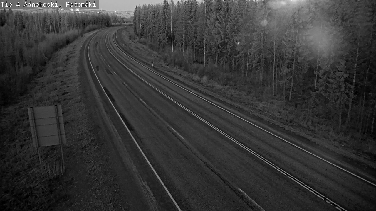 Weather Camera Image Väg 4 Äänekoski. PetomäkiPetomäki, Äänekoski, Keski-Suomi