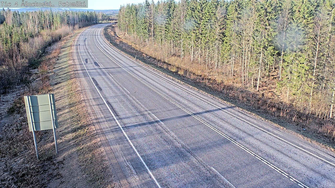 Weather Camera Image Väg 4 Äänekoski. PetomäkiPetomäki, Äänekoski, Keski-Suomi