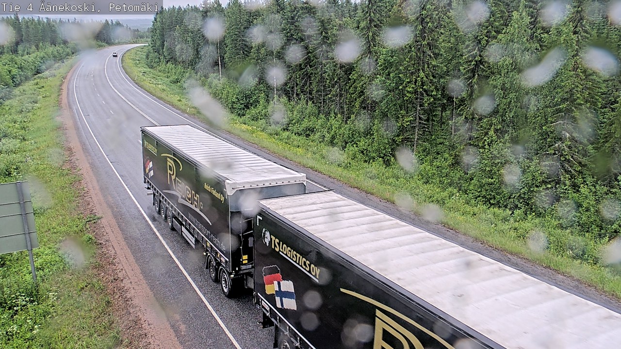 Weather Camera Image Väg 4 Äänekoski. PetomäkiPetomäki, Äänekoski, Keski-Suomi