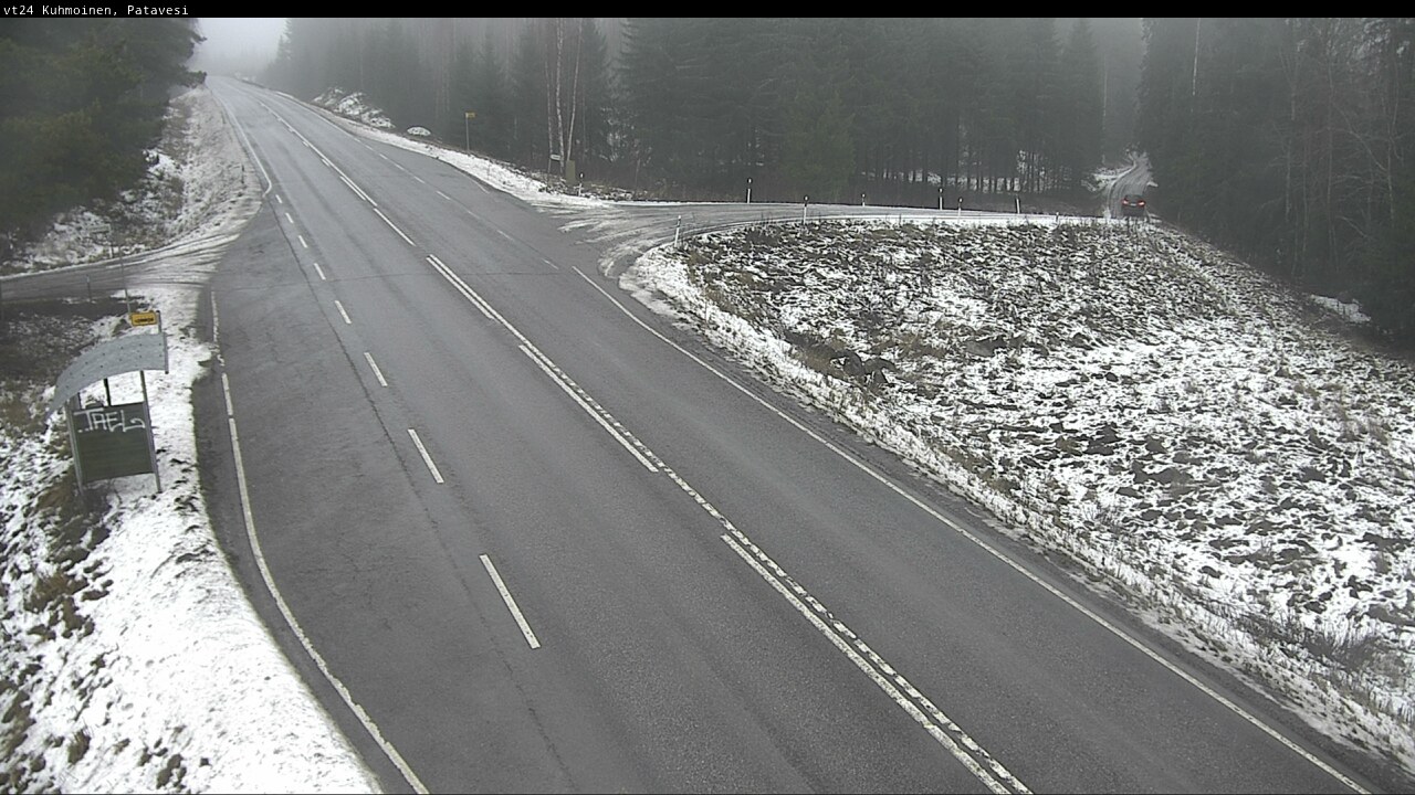 Weather Camera Image Väg 24 Kuhmois, Patavesi, Kuhmoinen, Pirkanmaa