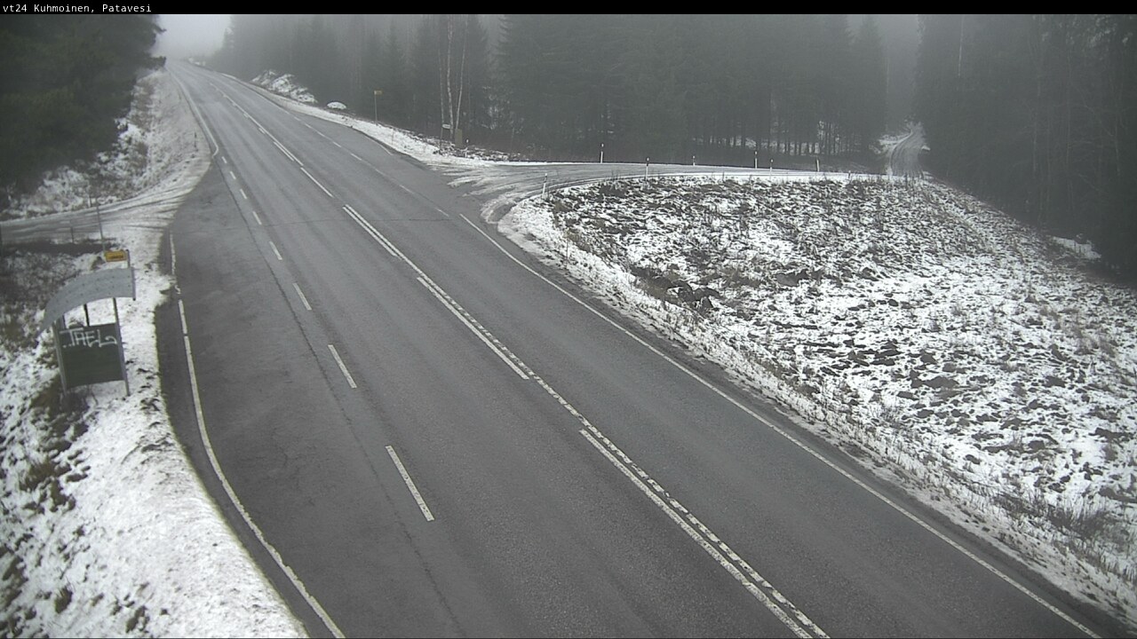 Weather Camera Image Väg 24 Kuhmois, Patavesi, Kuhmoinen, Pirkanmaa