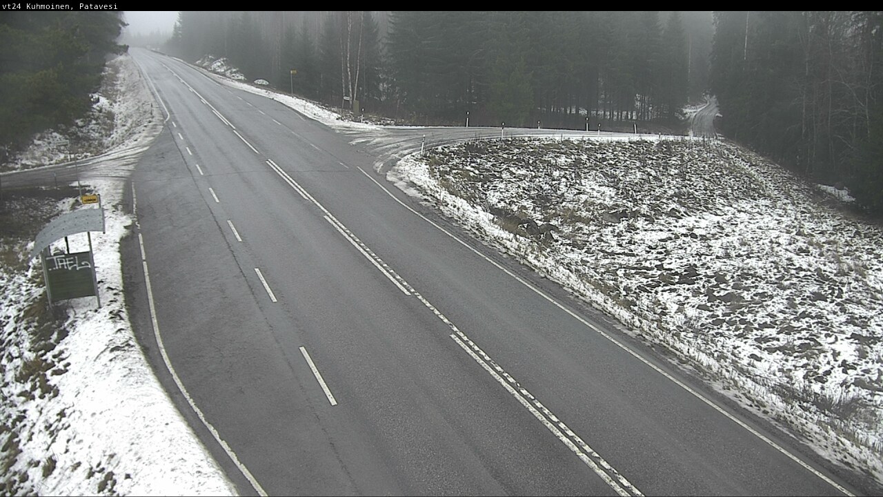 Weather Camera Image Väg 24 Kuhmois, Patavesi, Kuhmoinen, Pirkanmaa