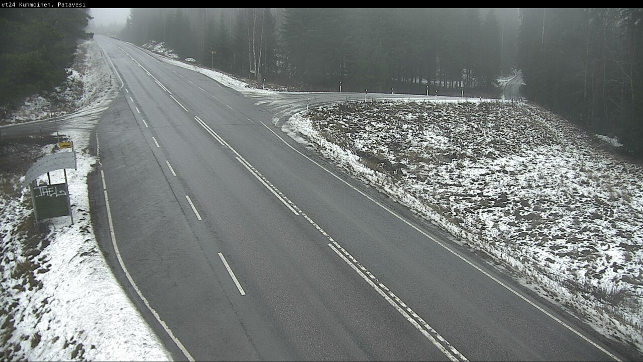Weather Camera Image Väg 24 Kuhmois, Patavesi, Kuhmoinen, Pirkanmaa