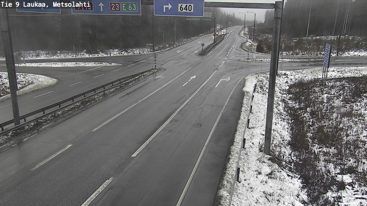 Weather Camera Image Väg 9 Laukaa, Metsolahti, Laukaa, Keski-Suomi