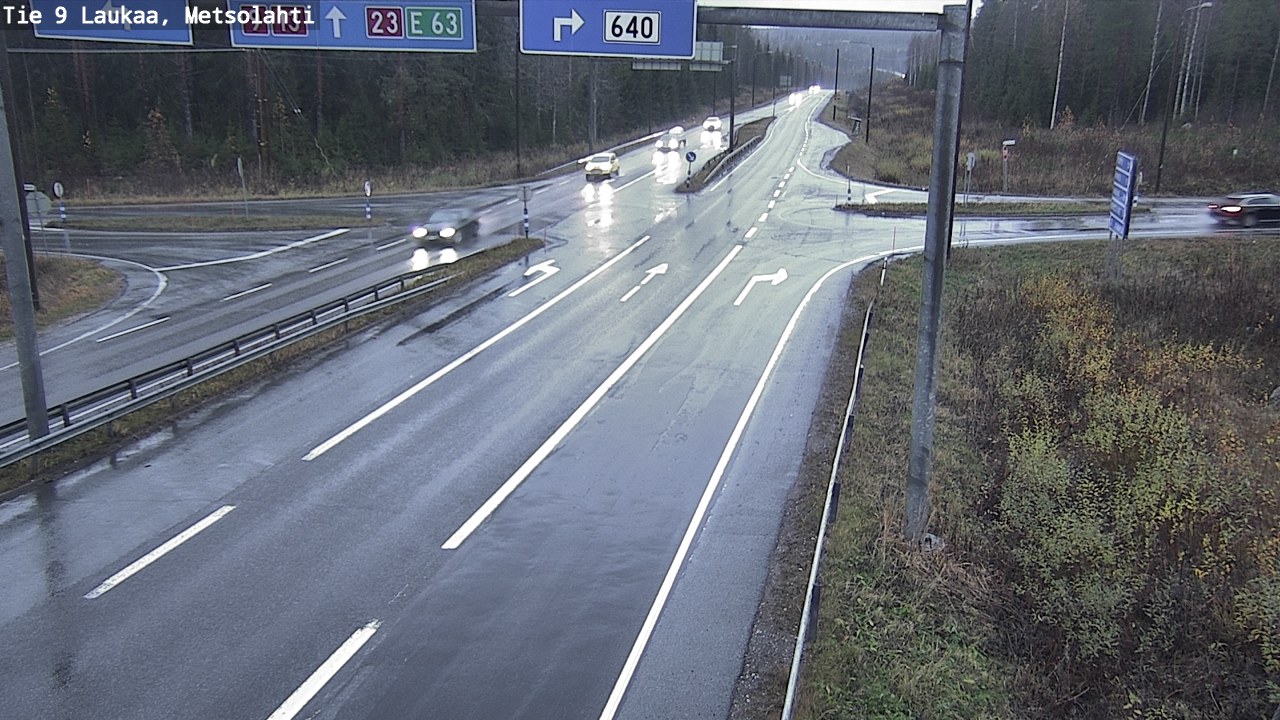 Weather Camera Image Väg 9 Laukaa, Metsolahti, Laukaa, Keski-Suomi
