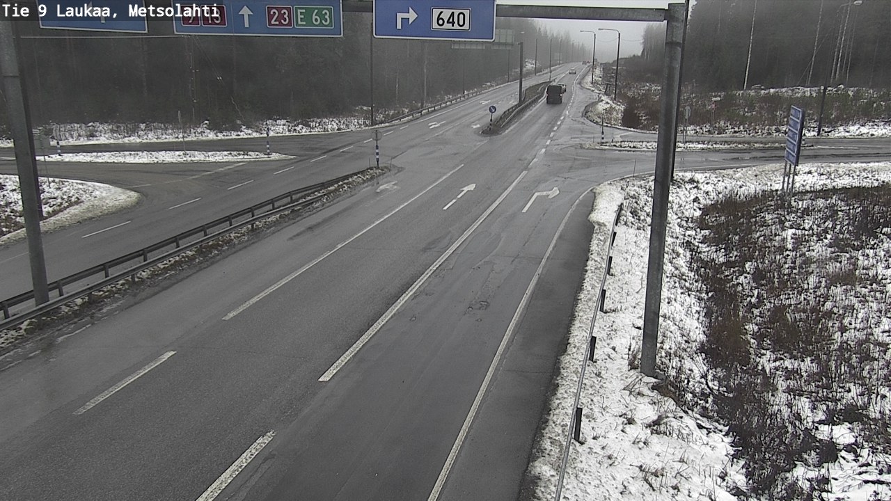 Weather Camera Image Väg 9 Laukaa, Metsolahti, Laukaa, Keski-Suomi