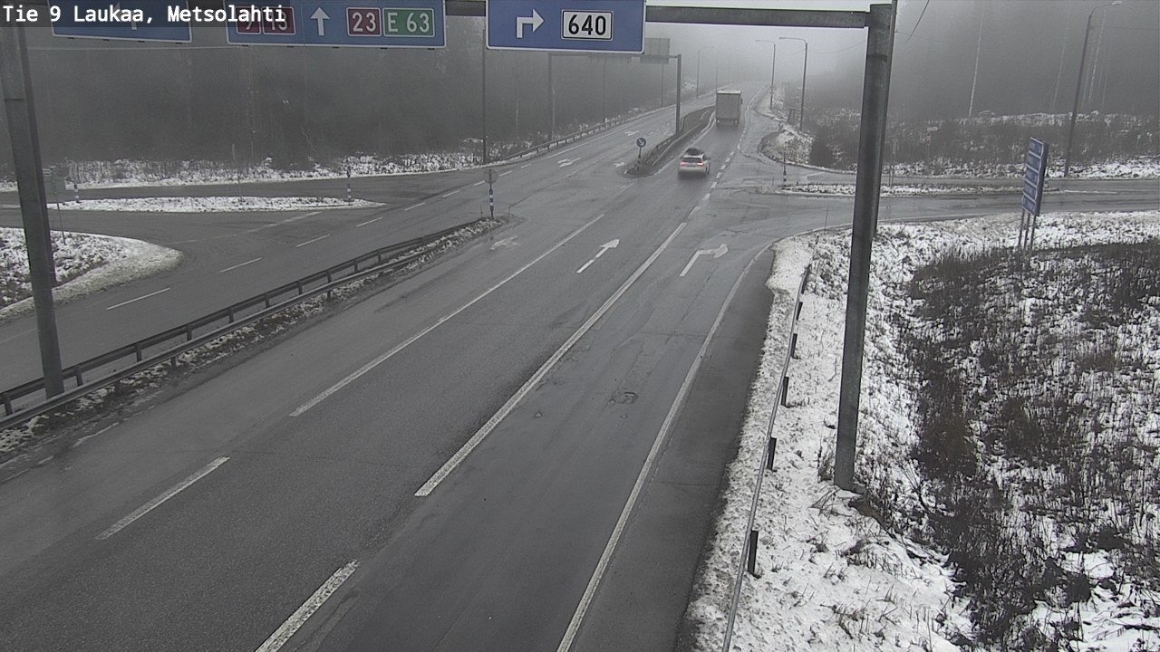 Weather Camera Image Väg 9 Laukaa, Metsolahti, Laukaa, Keski-Suomi