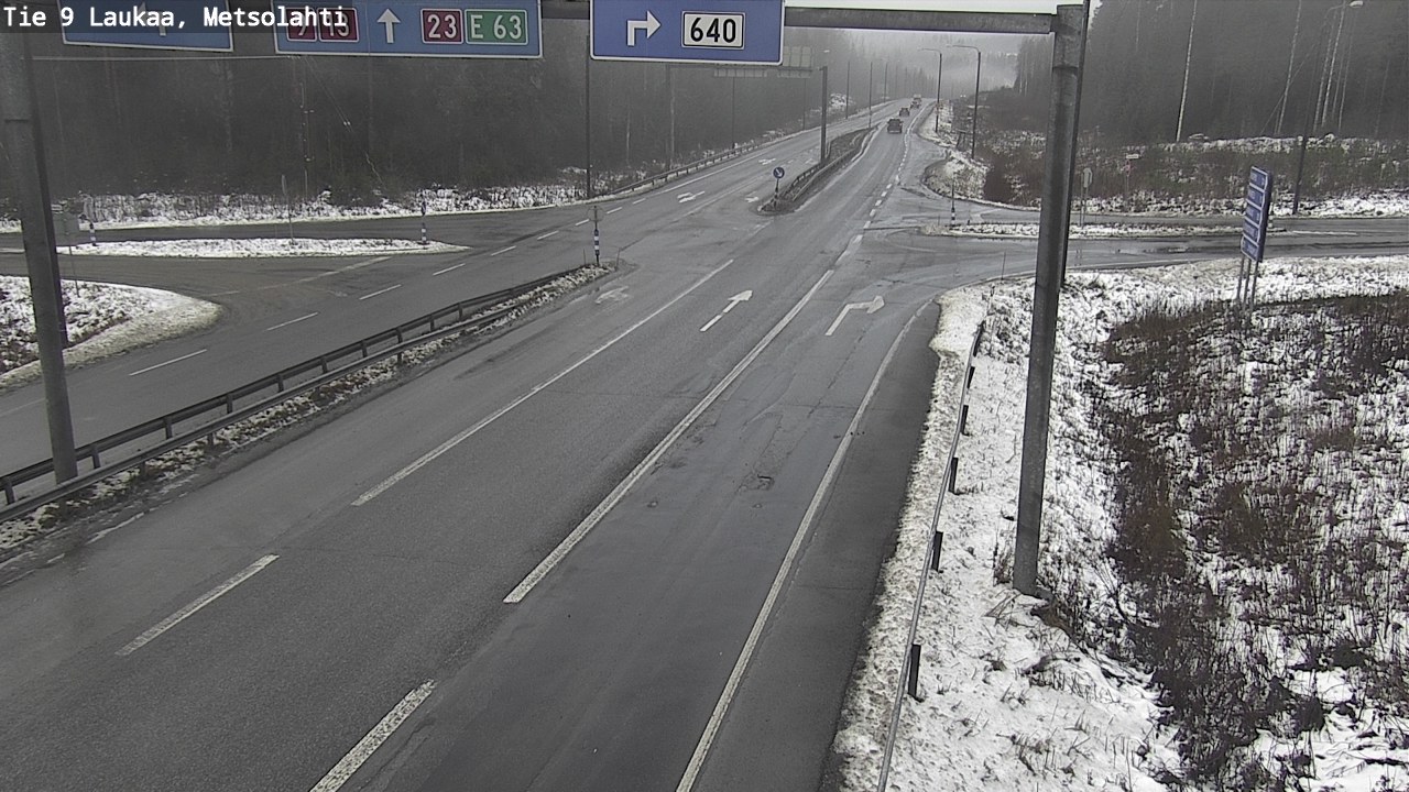 Weather Camera Image Väg 9 Laukaa, Metsolahti, Laukaa, Keski-Suomi