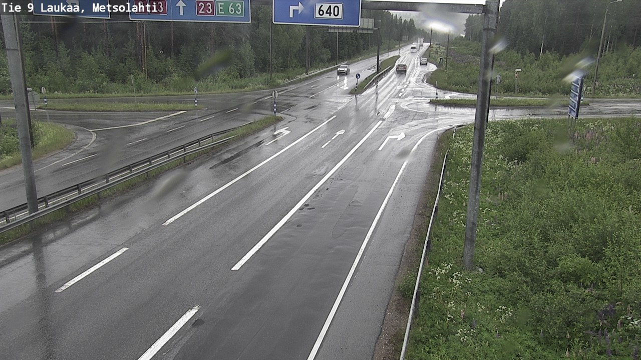 Weather Camera Image Road 9 Laukaa, Metsolahti, Laukaa, Keski-Suomi