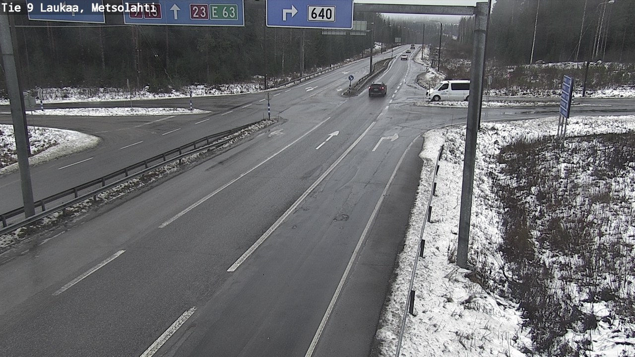 Weather Camera Image Väg 9 Laukaa, Metsolahti, Laukaa, Keski-Suomi