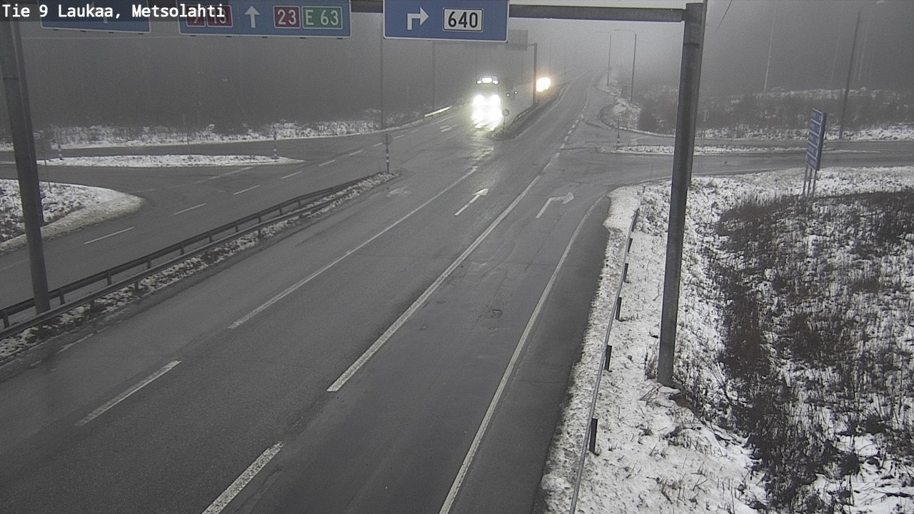 Weather Camera Image Väg 9 Laukaa, Metsolahti, Laukaa, Keski-Suomi