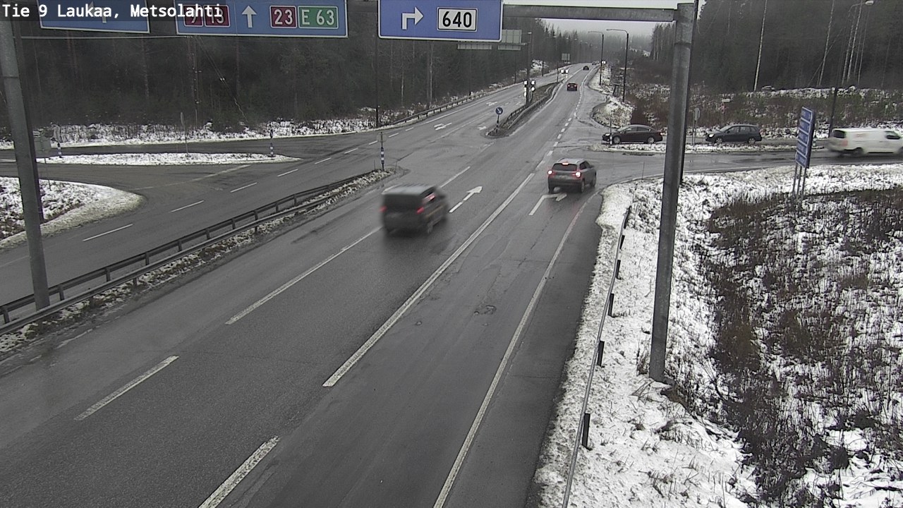 Weather Camera Image Väg 9 Laukaa, Metsolahti, Laukaa, Keski-Suomi