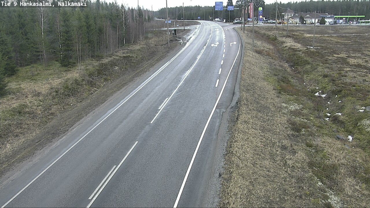 Weather Camera Image Väg 9 Hankasalmi, Nälkämäki, Hankasalmi, Keski-Suomi