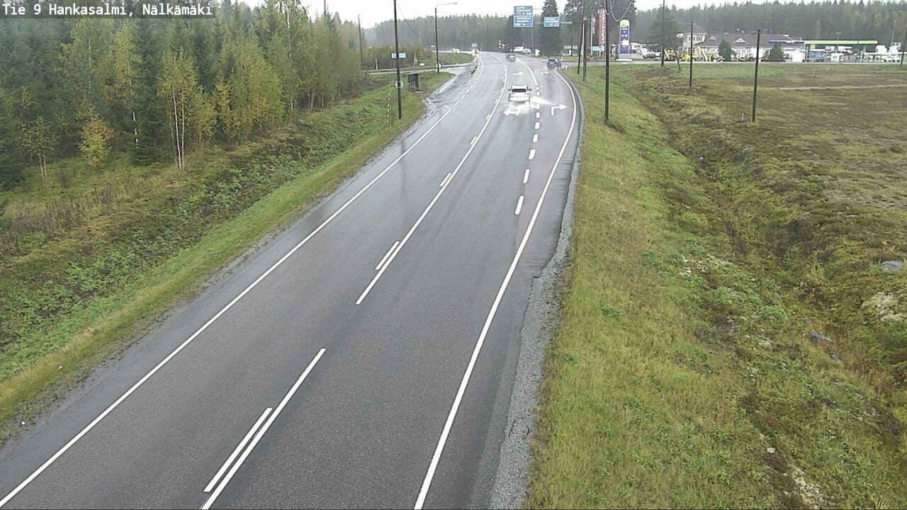 Weather Camera Image Väg 9 Hankasalmi, Nälkämäki, Hankasalmi, Keski-Suomi