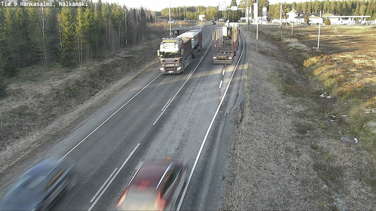 Weather Camera Image Road 9 Hankasalmi, Nälkämäki, Hankasalmi, Keski-Suomi