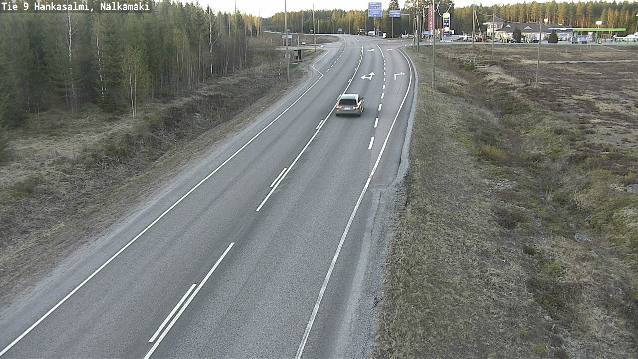 Weather Camera Image Väg 9 Hankasalmi, Nälkämäki, Hankasalmi, Keski-Suomi