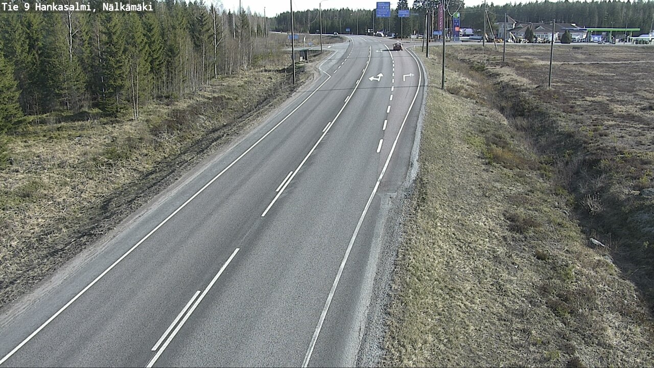 Weather Camera Image Väg 9 Hankasalmi, Nälkämäki, Hankasalmi, Keski-Suomi
