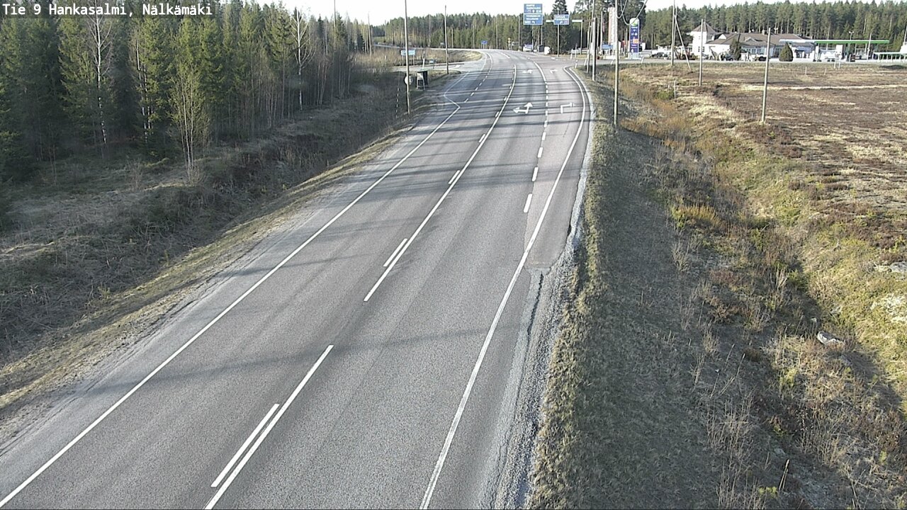 Weather Camera Image Väg 9 Hankasalmi, Nälkämäki, Hankasalmi, Keski-Suomi