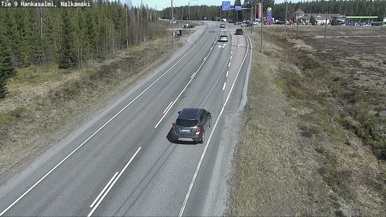 Weather Camera Image Väg 9 Hankasalmi, Nälkämäki, Hankasalmi, Keski-Suomi