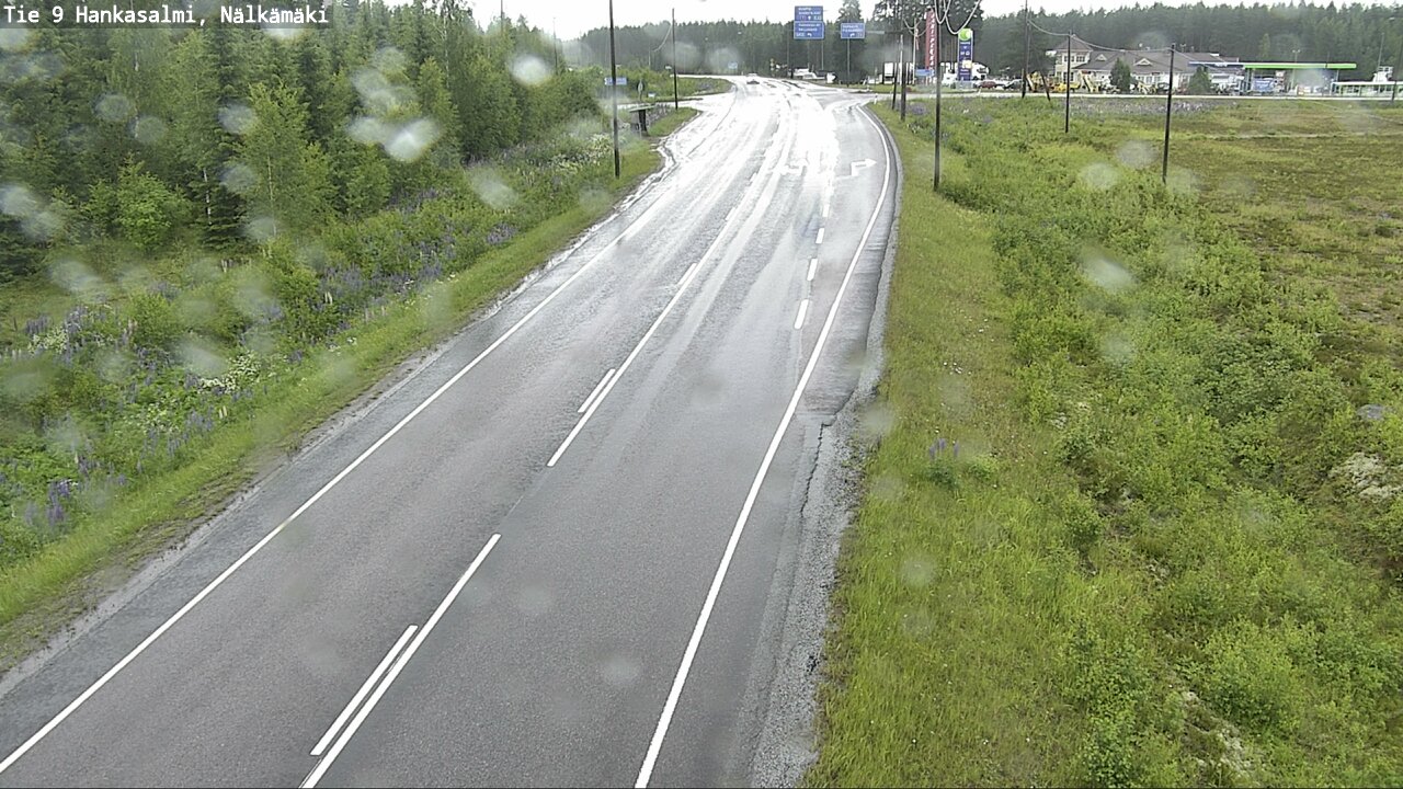 Weather Camera Image Väg 9 Hankasalmi, Nälkämäki, Hankasalmi, Keski-Suomi
