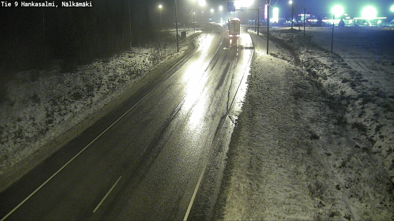 Weather Camera Image Väg 9 Hankasalmi, Nälkämäki, Hankasalmi, Keski-Suomi