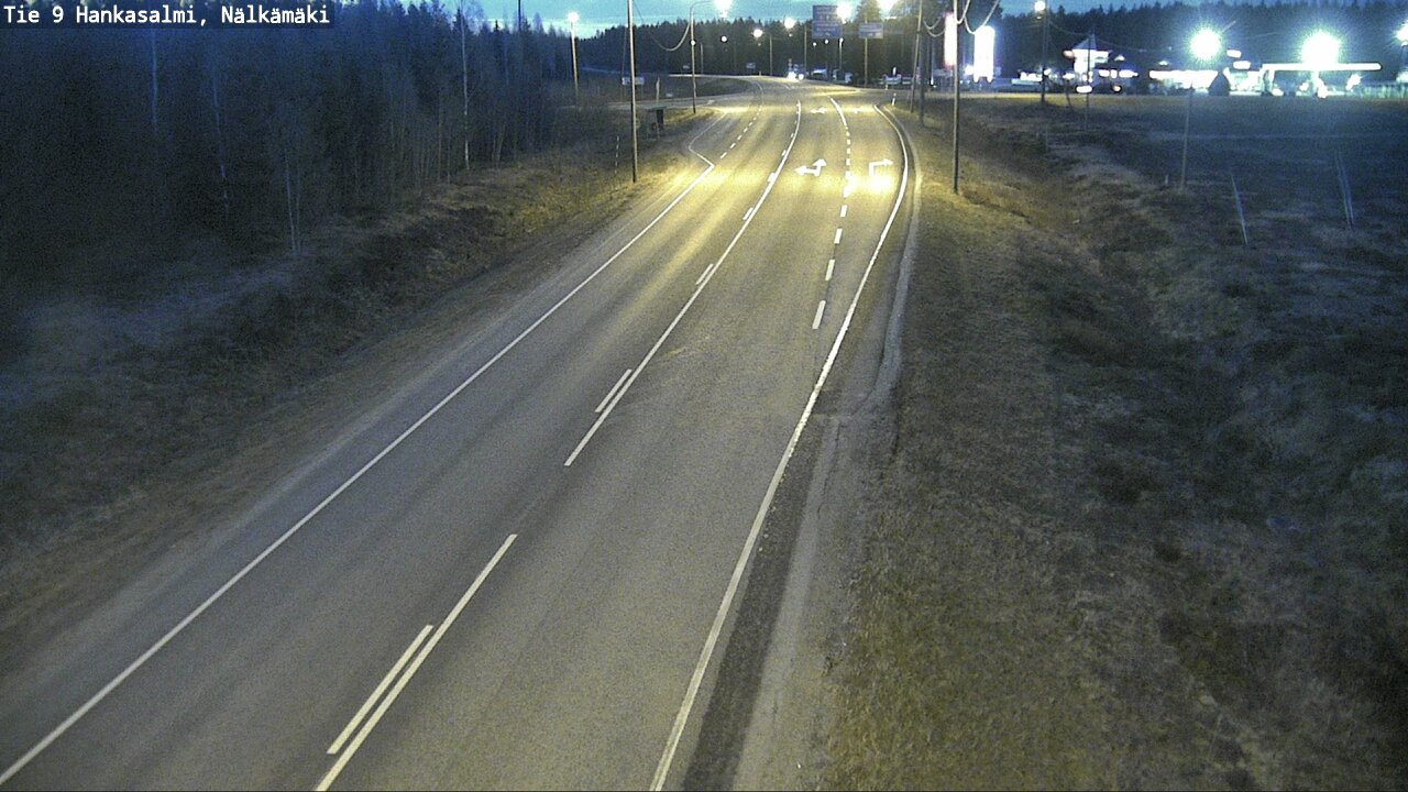 Weather Camera Image Väg 9 Hankasalmi, Nälkämäki, Hankasalmi, Keski-Suomi