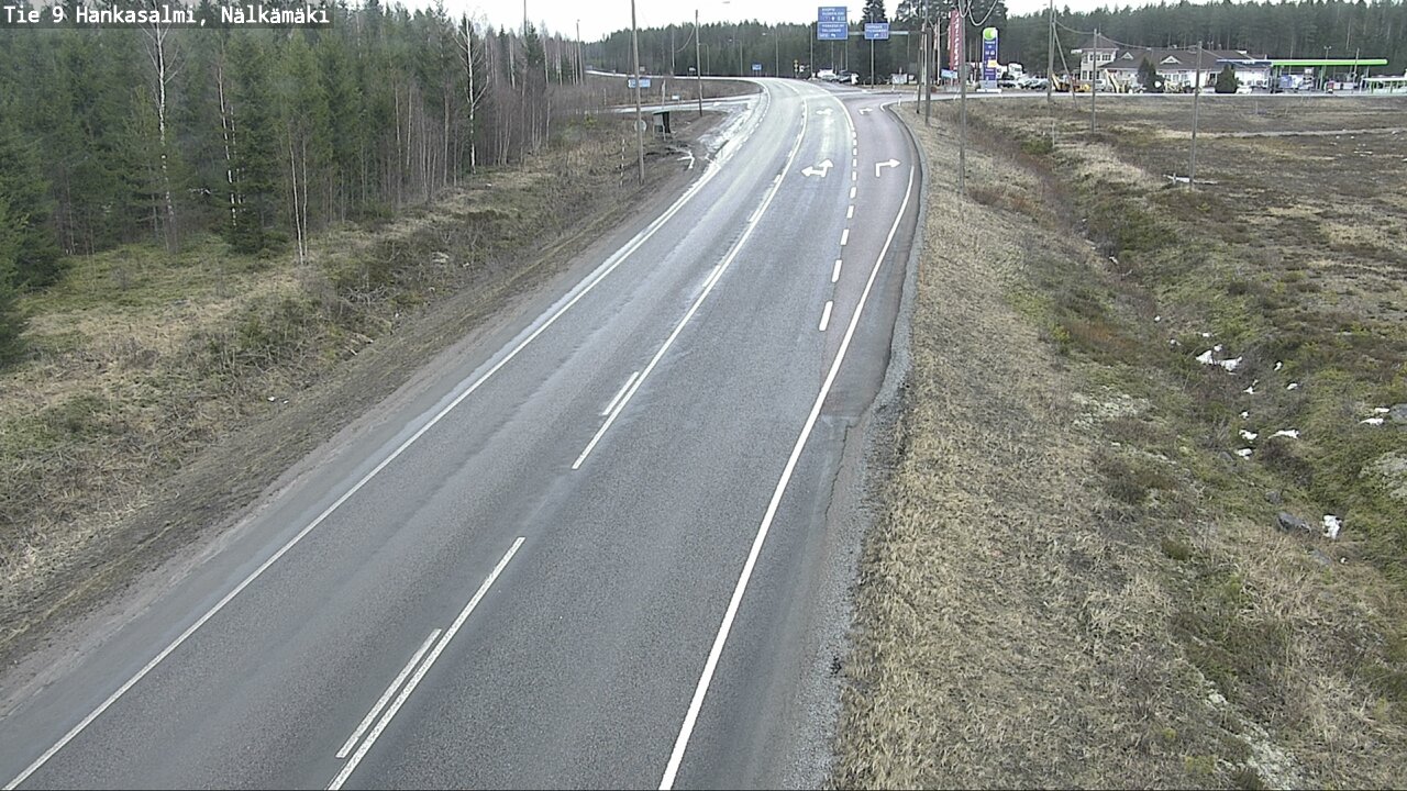 Weather Camera Image Väg 9 Hankasalmi, Nälkämäki, Hankasalmi, Keski-Suomi