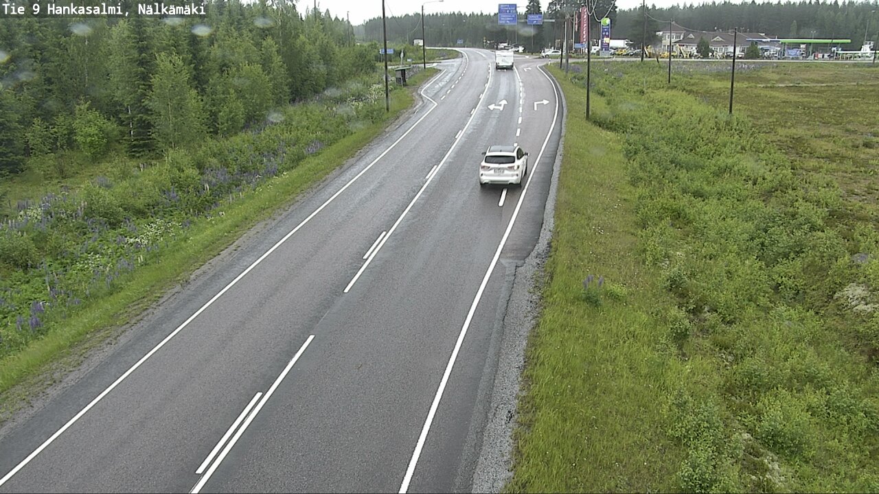 Weather Camera Image Väg 9 Hankasalmi, Nälkämäki, Hankasalmi, Keski-Suomi