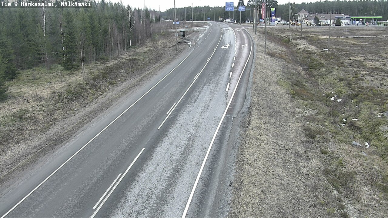 Weather Camera Image Väg 9 Hankasalmi, Nälkämäki, Hankasalmi, Keski-Suomi