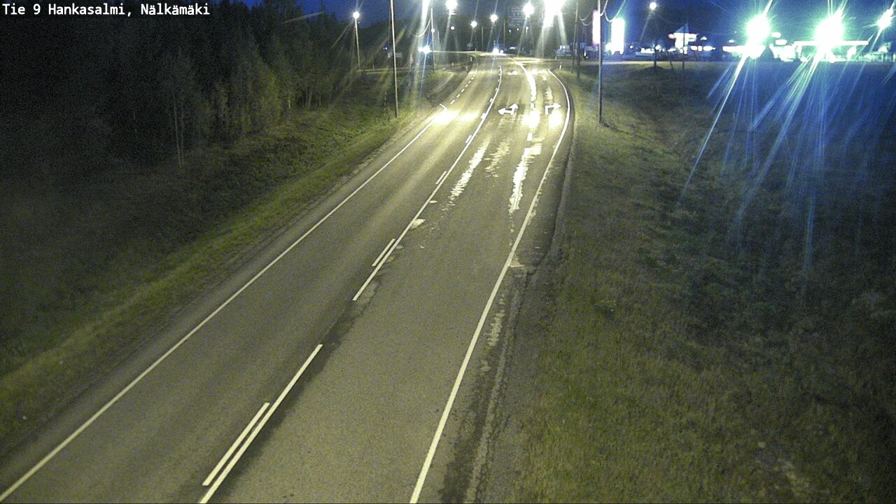 Weather Camera Image Väg 9 Hankasalmi, Nälkämäki, Hankasalmi, Keski-Suomi