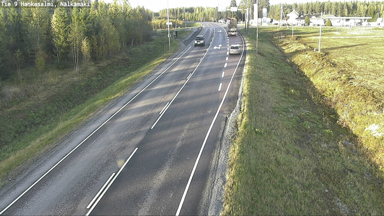 Weather Camera Image Väg 9 Hankasalmi, Nälkämäki, Hankasalmi, Keski-Suomi